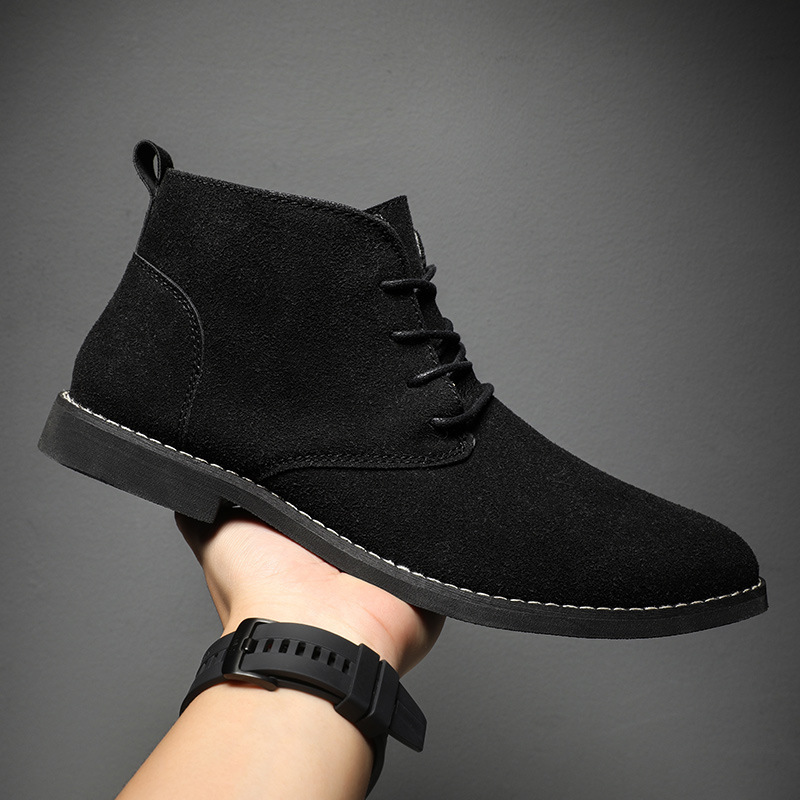 Men Formal Wear With Boots - أحذية تشيلسي بنية اللون على الطراز