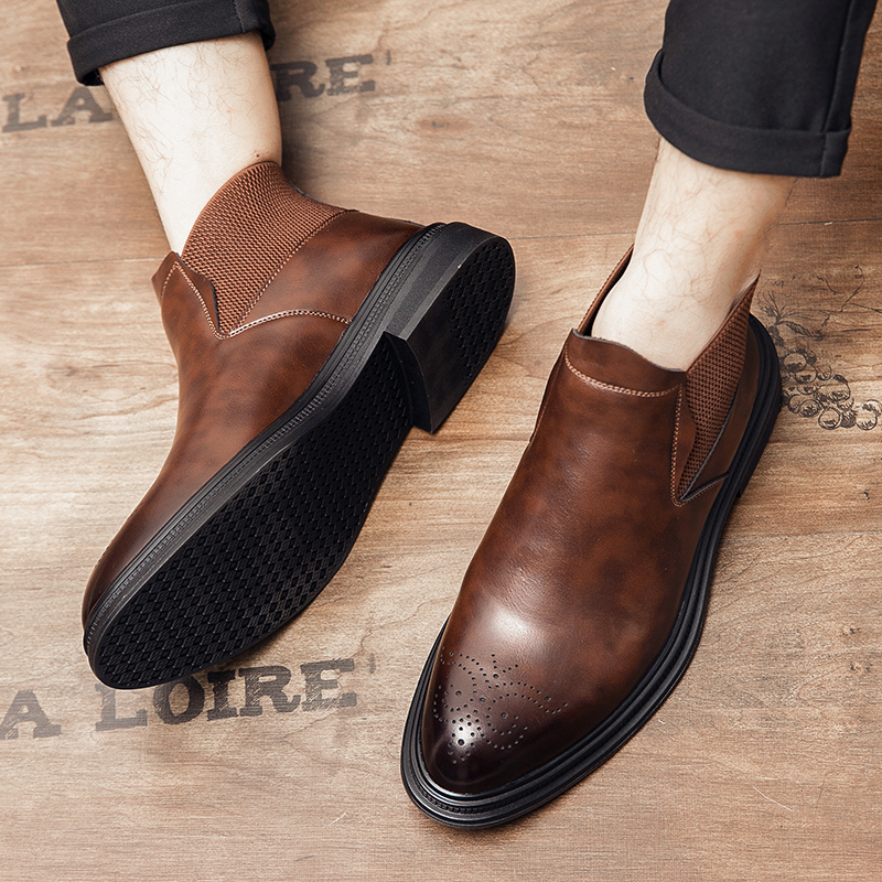 Men Formal Wear With Boots - الأحذية الجلدية عالية الجودة متعددة الاستخدامات
