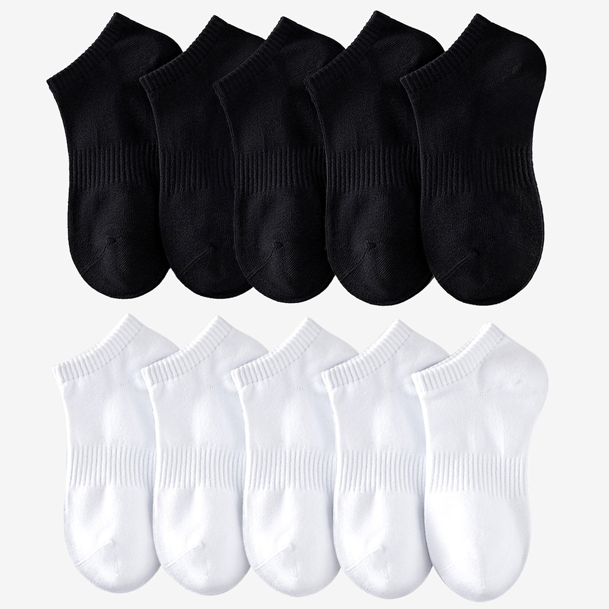 Sock Garter Men - 1/5 أزواج للجنسين الأبيض والأسود رقيقة