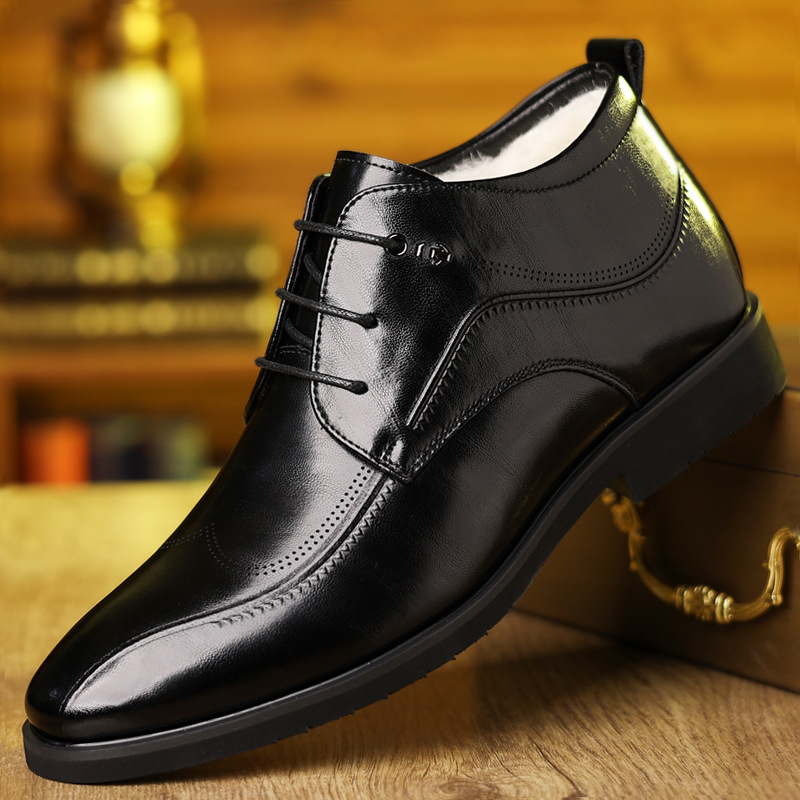 Men Formal Wear With Boots - أحذية جلدية شتوية للرجال مخملية سميكة