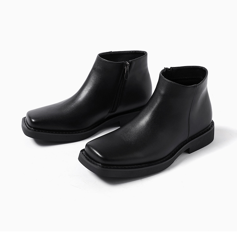 الفاخرة موضة الأسود الرجال أحذ - مراجعة Men Formal Wear With Boots وسعره