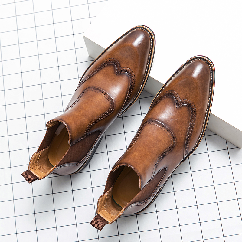 أحذية تشيلسي الناعمة للرجال ،  - مراجعة Men Formal Wear With Boots وسعره