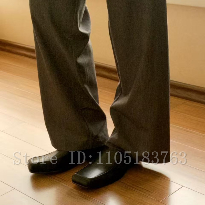 حذاء رجالي أسود من الجلد بمقدم - مراجعة Formal Men Daily Wear Footwear وسعره