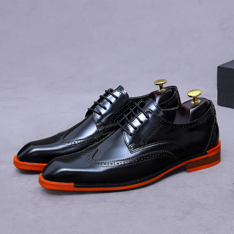أحذية أكسفورد رجالية من الجلد  - مراجعة Formal Men Daily Wear Footwear وسعره