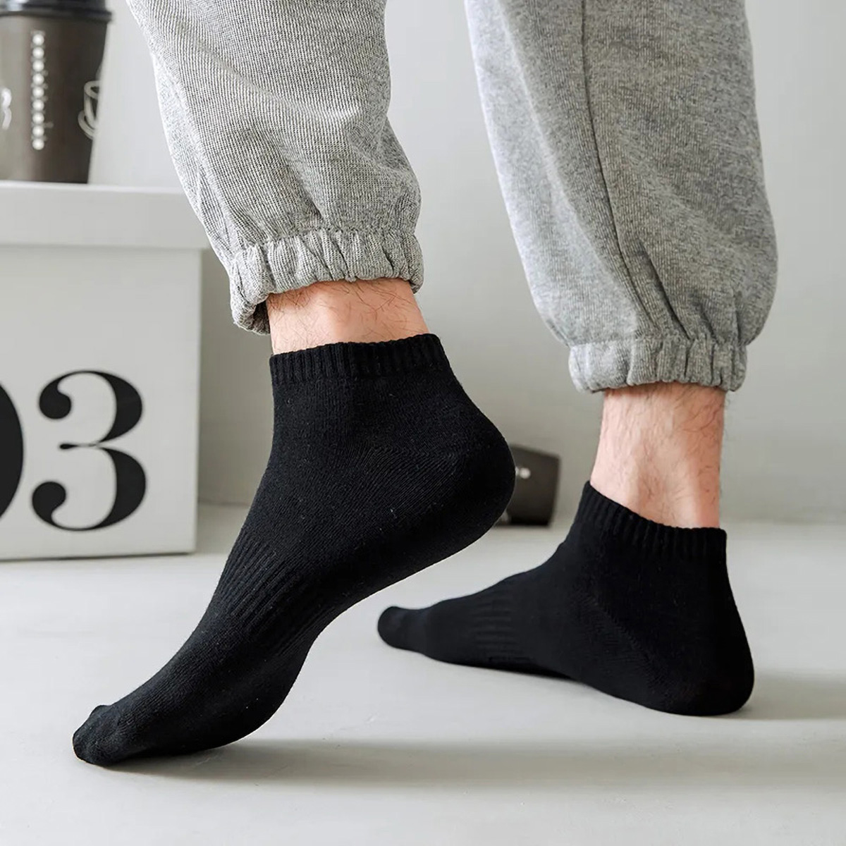 1/5 أزواج للجنسين الأبيض والأس - مراجعة Sock Garter Men وسعره